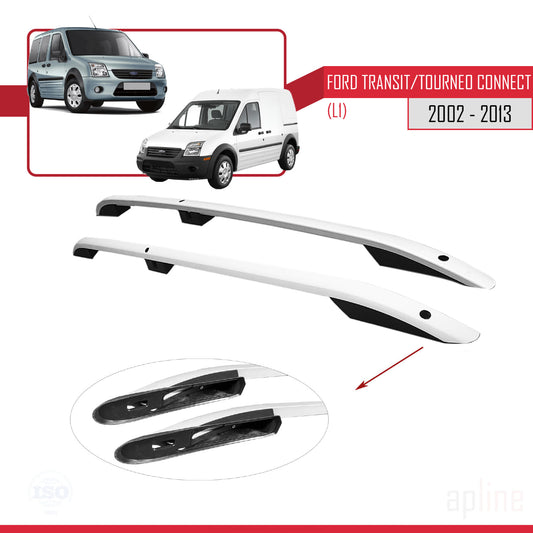 Dakrails Compatible met Ford Transit/Tourneo Connect 2002-2013 (Korte Wielbasis L1/H1) Dakdrager Bagagedrager Grijs