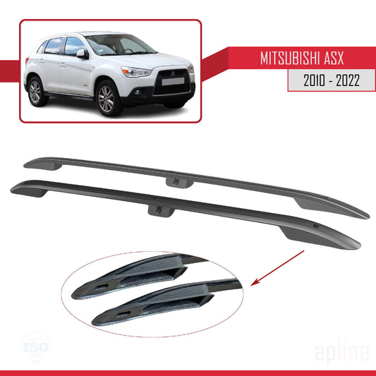 Dakrails Compatible met Mitsubishi ASX (GA) 2010-2022 (Korte Wielbasis L1/H1) Dakdrager Bagagedrager Zwart