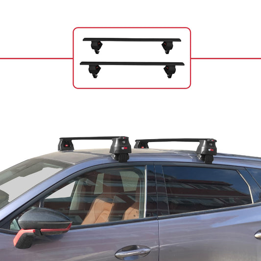 ACE-4 Dakdrager bagagedrager compatibel met Chery Omoda 5 2023-2025 Spoorstaven Zwart Aluminium 2 Staven