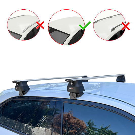 ACE-4 Dakdrager bagagedrager compatibel met Honda HR-V 3 2022-2025 Spoorstaven Grijs Aluminium 2 Staven