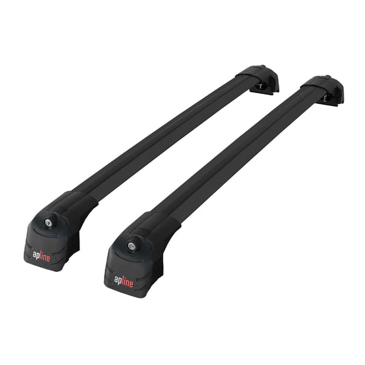 ACE-2 Dakdrager bagagedrager compatibel met Jeep Grand Cherokee 4 (WK2) 2011-2020 Spoorstaven Zwart Aluminium 2 Staven