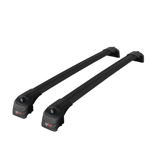 ACE-2 Dakdrager bagagedrager compatibel met Q7 (4M) 2016-2025 Spoorstaven Zwart Aluminium 2 Staven