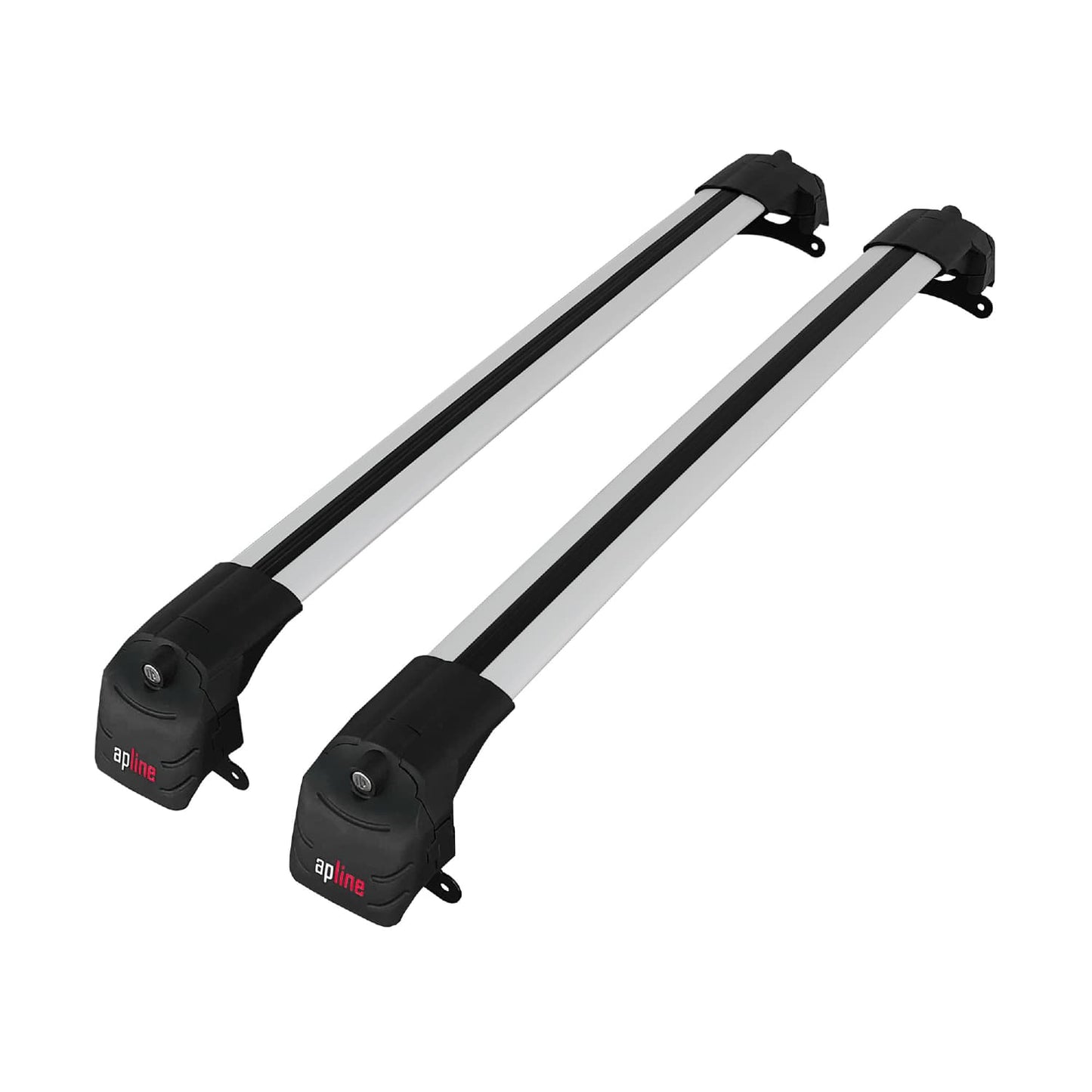 ACE-2 Dakdrager bagagedrager compatibel met Jeep Compass 2017-2025 Spoorstaven Grijs Aluminium 2 Staven