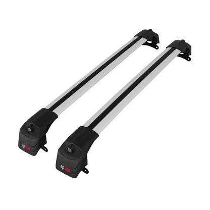 ACE-2 Dakdrager bagagedrager compatibel met Jeep Compass 2017-2025 Spoorstaven Grijs Aluminium 2 Staven