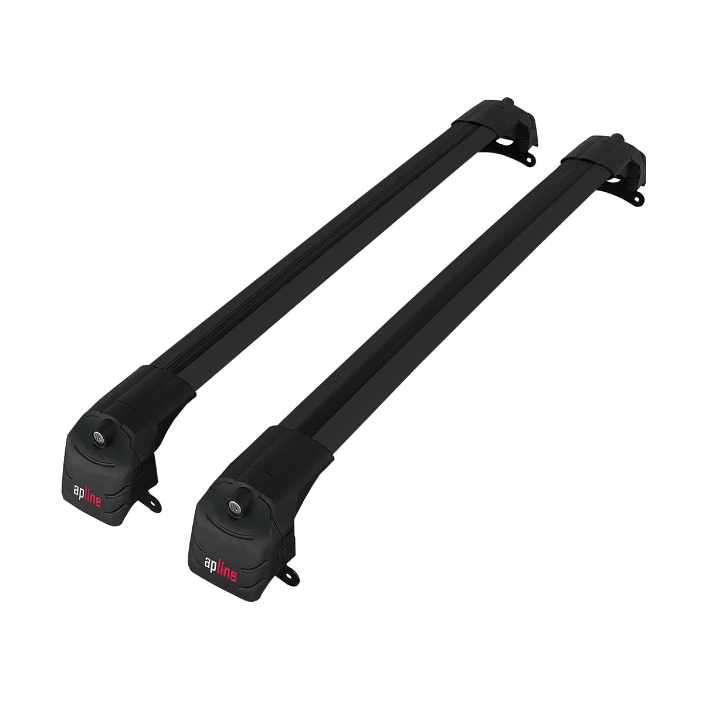 ACE-2 Dakdrager bagagedrager compatibel met Jeep Compass 2017-2025 Spoorstaven Zwart Aluminium 2 Staven