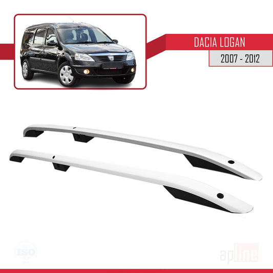 Dakrails Compatible met Dacia Logan 2 MCV (K52) 2007-2012 (Korte Wielbasis L1/H1) Dakdrager Bagagedrager Grijs