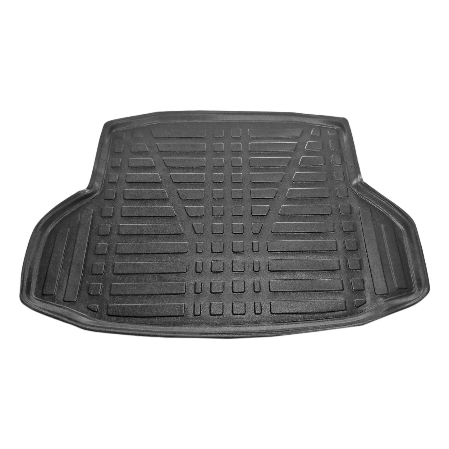 Compatible with Honda Civic 10 (FC) Sedan 2016-2021 Flexible Trunk Mats Cargo Liner Black