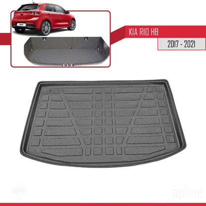 Tapis de Coffre pour Kia Rio Hayon 2017-2021 Flexible NOIR