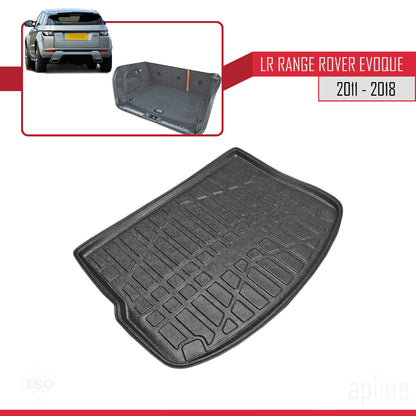 Compatible with Land Rover Range Rover Evoque (L538) 2011-2018 Flexible Trunk Mats Cargo Liner Black
