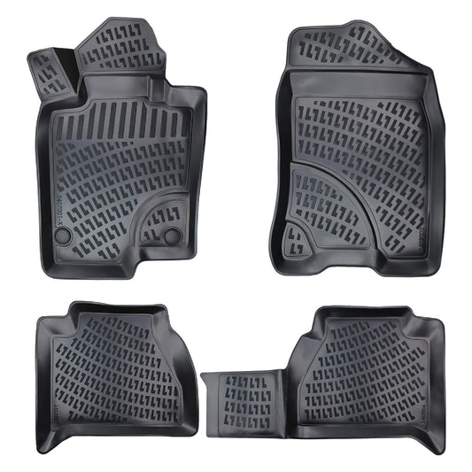 Compatible with Mercedes X Class (470) 2018-2020 4D Car mats Black