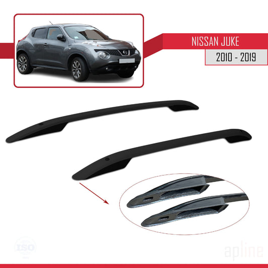 Dakrails Compatible met Nissan Juke (F15) 2010-2019 (Korte Wielbasis L1/H1) Dakdrager Bagagedrager (Zelfklevend Model) Zwart