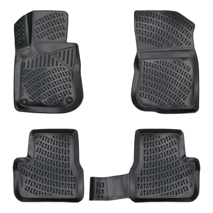 4D Rubbermatten Compatible met Peugeot 2008 (A94) 2013-2019 Zwart