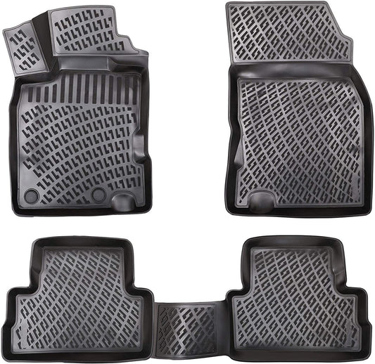 Compatible avec Renault Kadjar 2015-2022 4D Tapis de Voiture Noir