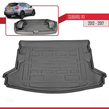 Compatible avec Subaru XV 2013-2017 Flexible Tapis de Coffre Plancher de Chargement Noir