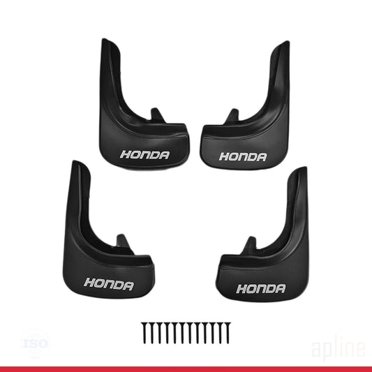 Spatborden Compatible met Honda Voertuig Voor Achter Set 4 Stukken Zwart