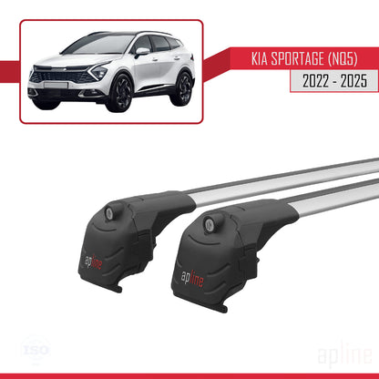 ACE-2 Dakdrager bagagedrager compatibel met Kia Sportage 5 (NQ5) 2022-2025 Spoorstaven Grijs Aluminium 2 Staven