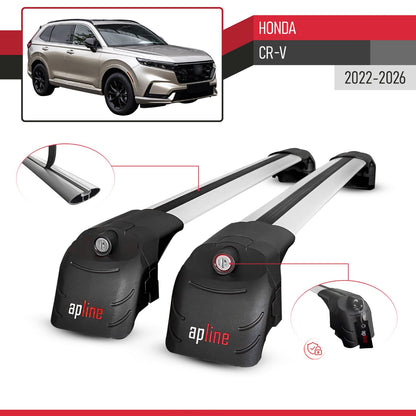 ACE-2 Dakdrager bagagedrager compatibel met Honda CR-V 2022-2025 Spoorstaven Grijs Aluminium 2 Staven