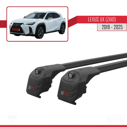 Compatible with Lexus UX (ZA10) 2019-2025 ACE-2 Car Roof Rack Cross Bar Black Aluminium 2 Bars