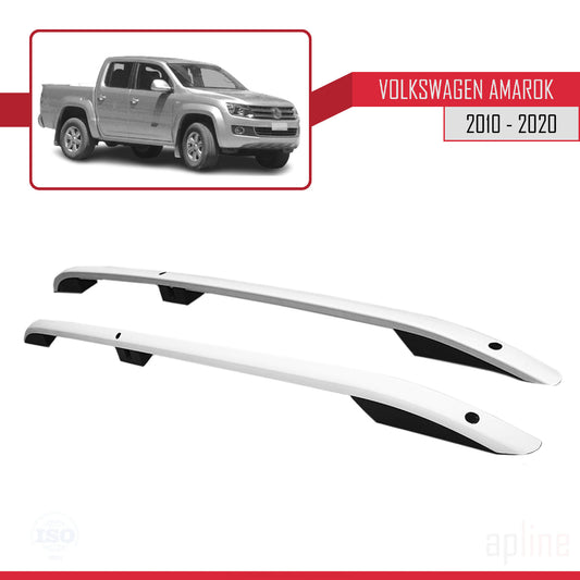 Dakrails Compatible met Volkswagen Amarok (2F) 2010-2020 (Korte Wielbasis L1/H1) Dakdrager Bagagedrager Grijs