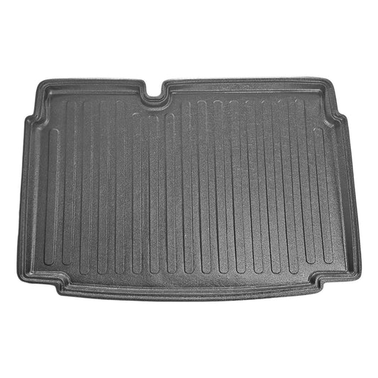 Flexibele Kofferbakmat Compatible met Volkswagen Polo 6 (Tline-Cline-Hline) 2010-2017 Onderste Positie Achter Bagageruimte Zwart