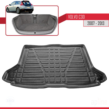 Tapis de Coffre pour Volvo C30 2006-2012 Flexible NOIR