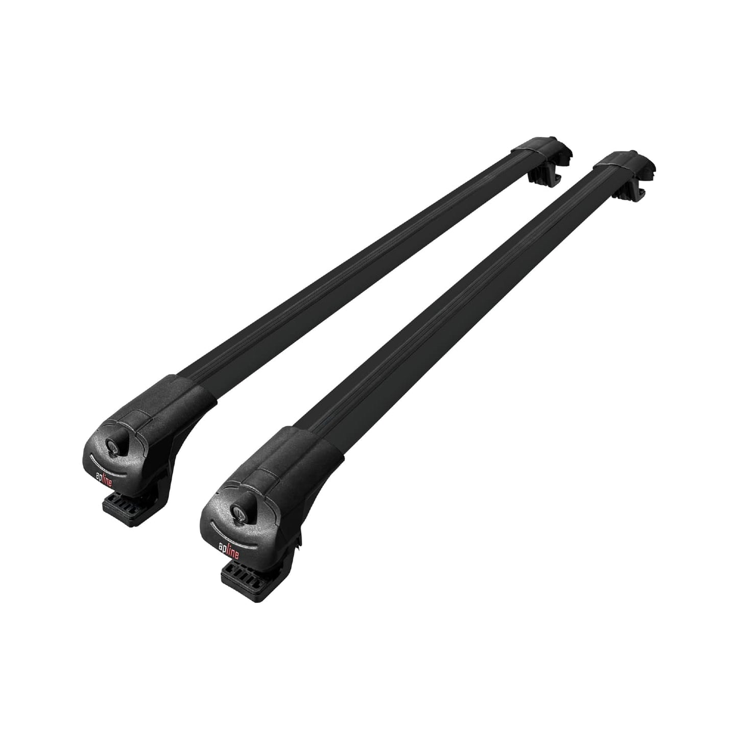 Compatible avec Renault Duster (HS) Post-Facelift 2014-2017 ACE-1 Barres de Toit Railing Porte-Bagages de Voiture Noir Aluminium 2 Barres