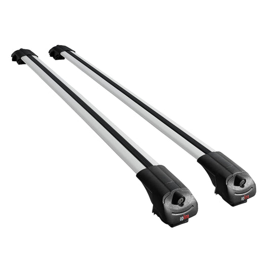 Compatible avec Volvo V40 1999-2004 ACE-1 Barres de Toit Railing Porte-Bagages de Voiture Gris Aluminium 2 Barres