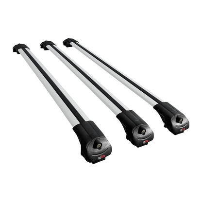 Compatible avec Hyundai Inster 2025-2026 ACE-1 Barres de Toit Railing Porte-Bagages de Voiture Gris Aluminium 3 Barres