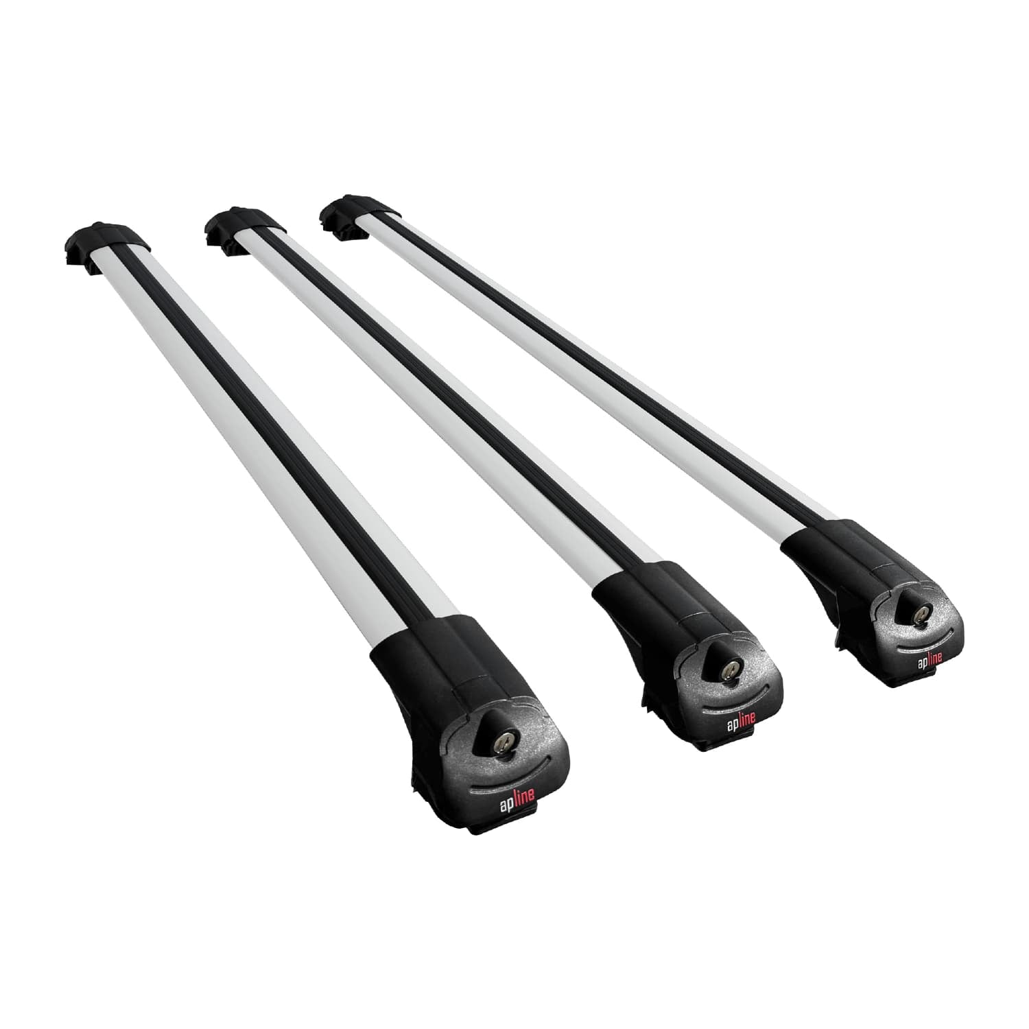 Compatible avec Ford Edge 2007-2014 ACE-1 Barres de Toit Railing Porte-Bagages de Voiture Gris Aluminium 3 Barres