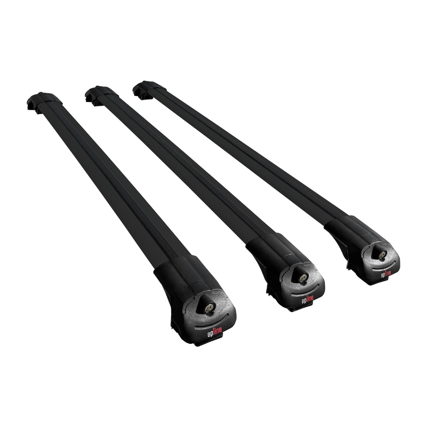 Compatible avec Kia Sportage 2023-2025 ACE-1 Barres de Toit Railing Porte-Bagages de Voiture Noir Aluminium 3 Barres
