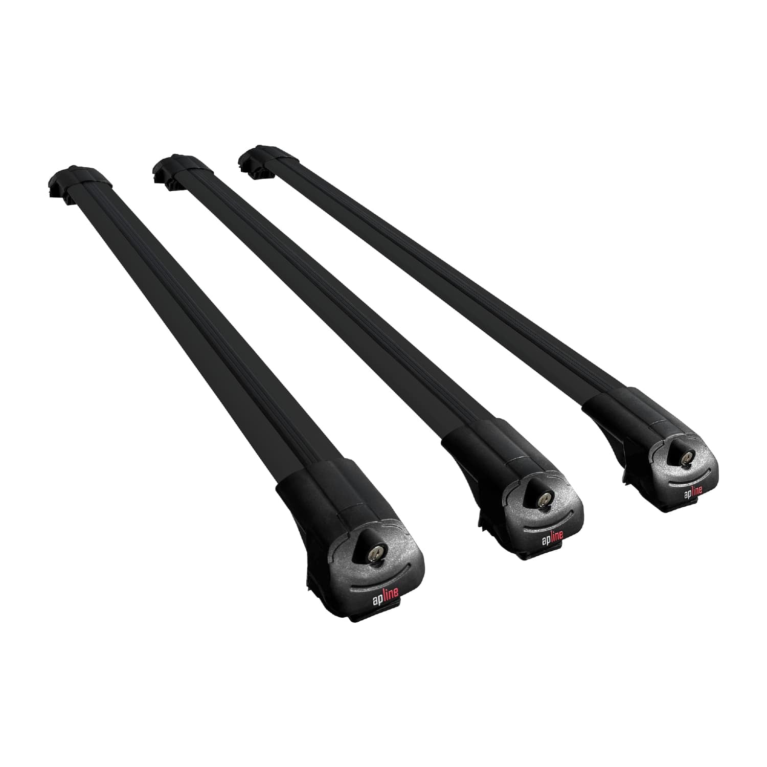 Compatible avec Chevrolet Traverse 2018-2024 ACE-1 Barres de Toit Railing Porte-Bagages de Voiture Noir Aluminium 3 Barres