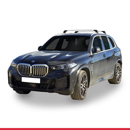 ACE-2 Dakdrager bagagedrager compatibel met BMW X5 (G05) 2019-2025 Spoorstaven Grijs Aluminium 2 Staven