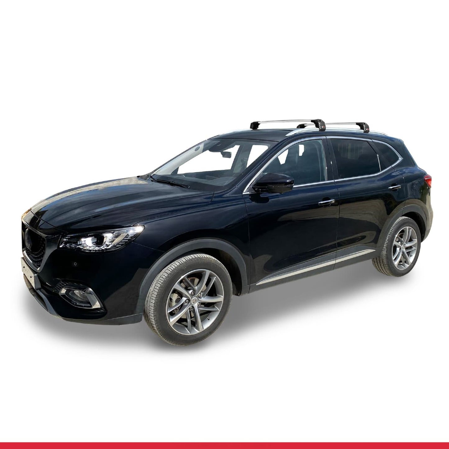 ACE-2 Dakdrager bagagedrager compatibel met MG HS (AS23) 2018-2024 Spoorstaven Grijs Aluminium 2 Staven