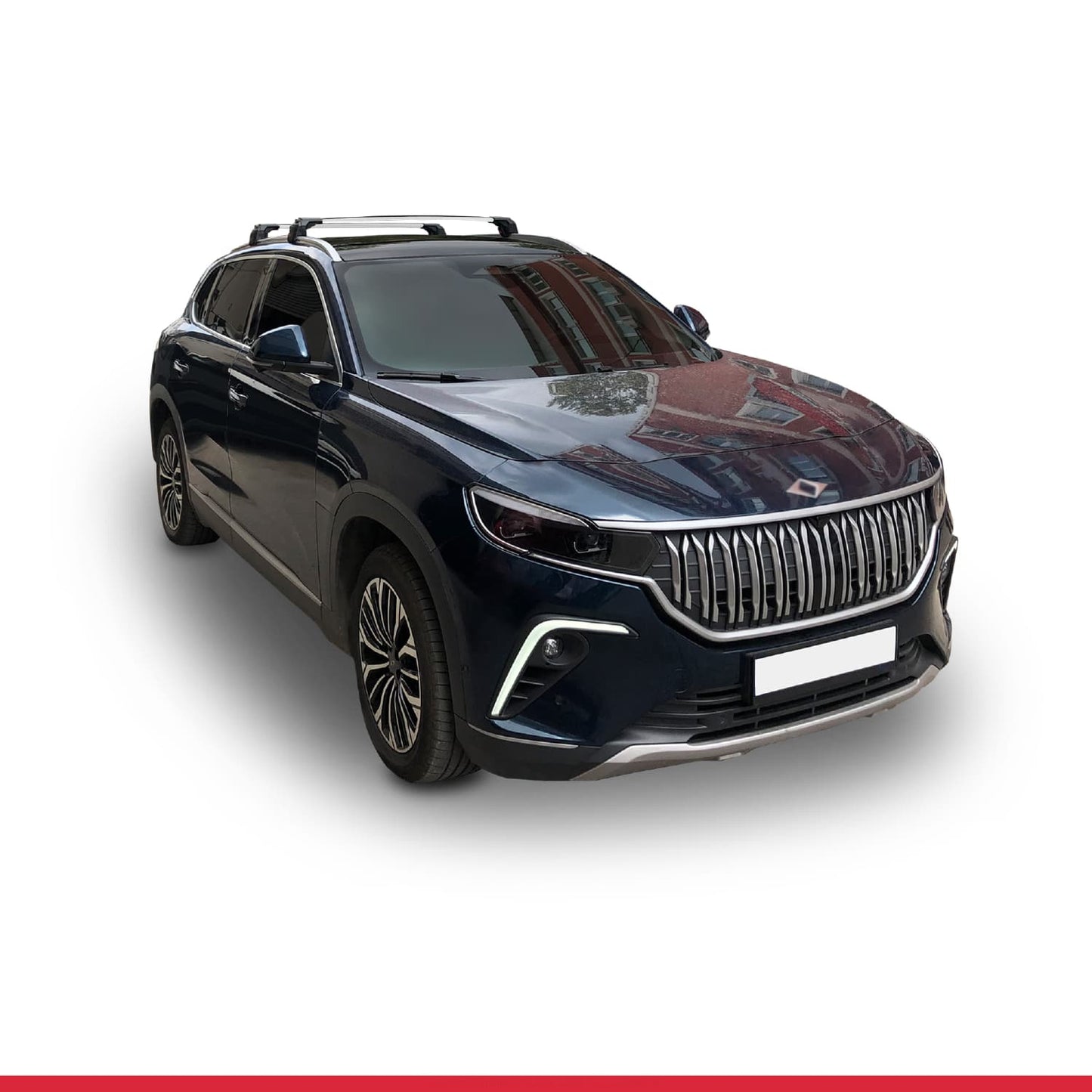 ACE-2 Dakdrager bagagedrager compatibel met Togg T10X 2023-2025 Spoorstaven Grijs Aluminium 2 Staven