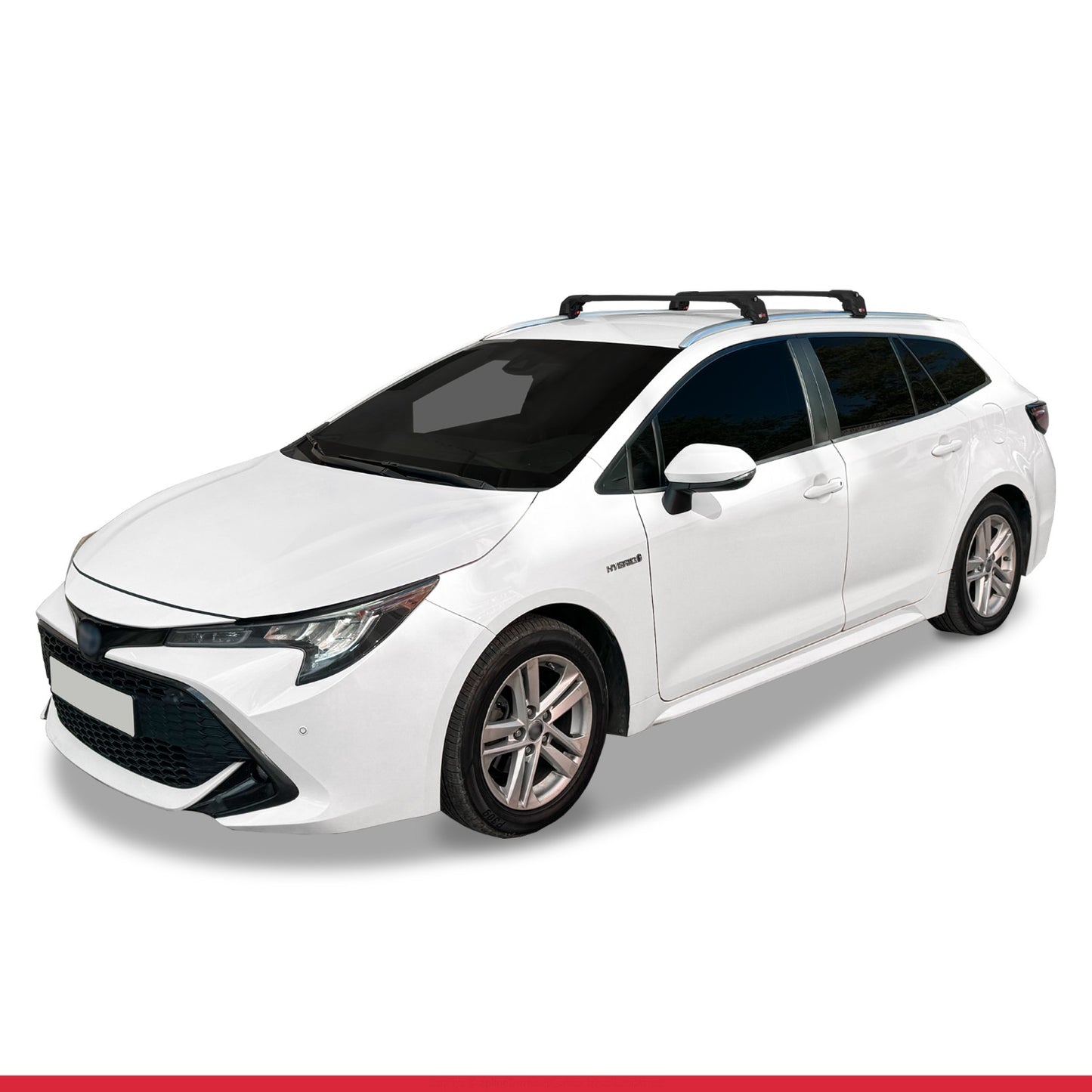 ACE-2 Dakdrager bagagedrager compatibel met Toyota Corolla Touring (E210) 2019-2025 Spoorstaven Zwart Aluminium 2 Staven