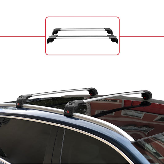 ACE-2 Dakdrager bagagedrager compatibel met Togg T10X 2023-2025 Spoorstaven Grijs Aluminium 2 Staven