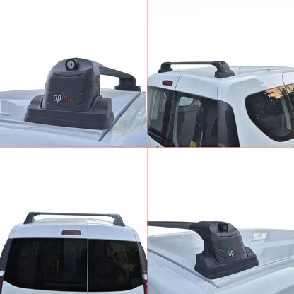 Compatible avec Renault Express 2021-2025 ACE-3 Barres de Toit Railing Porte-Bagages de Voiture Noir Aluminium 2 Barres