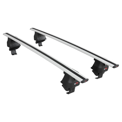 ACE-4 Dakdrager bagagedrager compatibel met Honda Civic 9 (FB) Sedan 2012-2015 Spoorstaven Grijs Aluminium 2 Staven