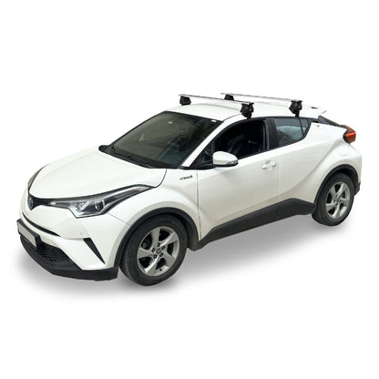 Compatible avec Toyota C-HR 2016-2022 ACE-4 Barres de Toit Railing Porte-Bagages de Voiture Gris Aluminium 2 Barres
