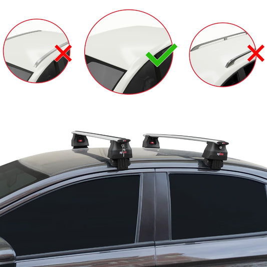 ACE-4 Dakdrager bagagedrager compatibel met Honda City 2021-2025 Spoorstaven Grijs Aluminium 2 Staven