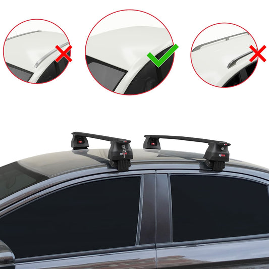 ACE-4 Dakdrager bagagedrager compatibel met Honda City 2021-2025 Spoorstaven Zwart Aluminium 2 Staven