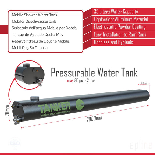 Tanker Solar Douche 24 Liter Drukbare Douche Tank