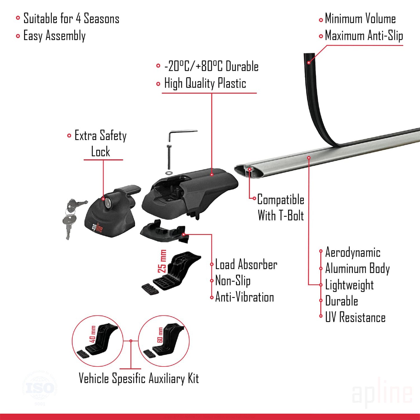 Compatible avec Citroen Berlingo 3 (K9) 2019-2022 ACE-1 Barres de Toit Railing Porte-Bagages de Voiture Gris Aluminium 4 Barres
