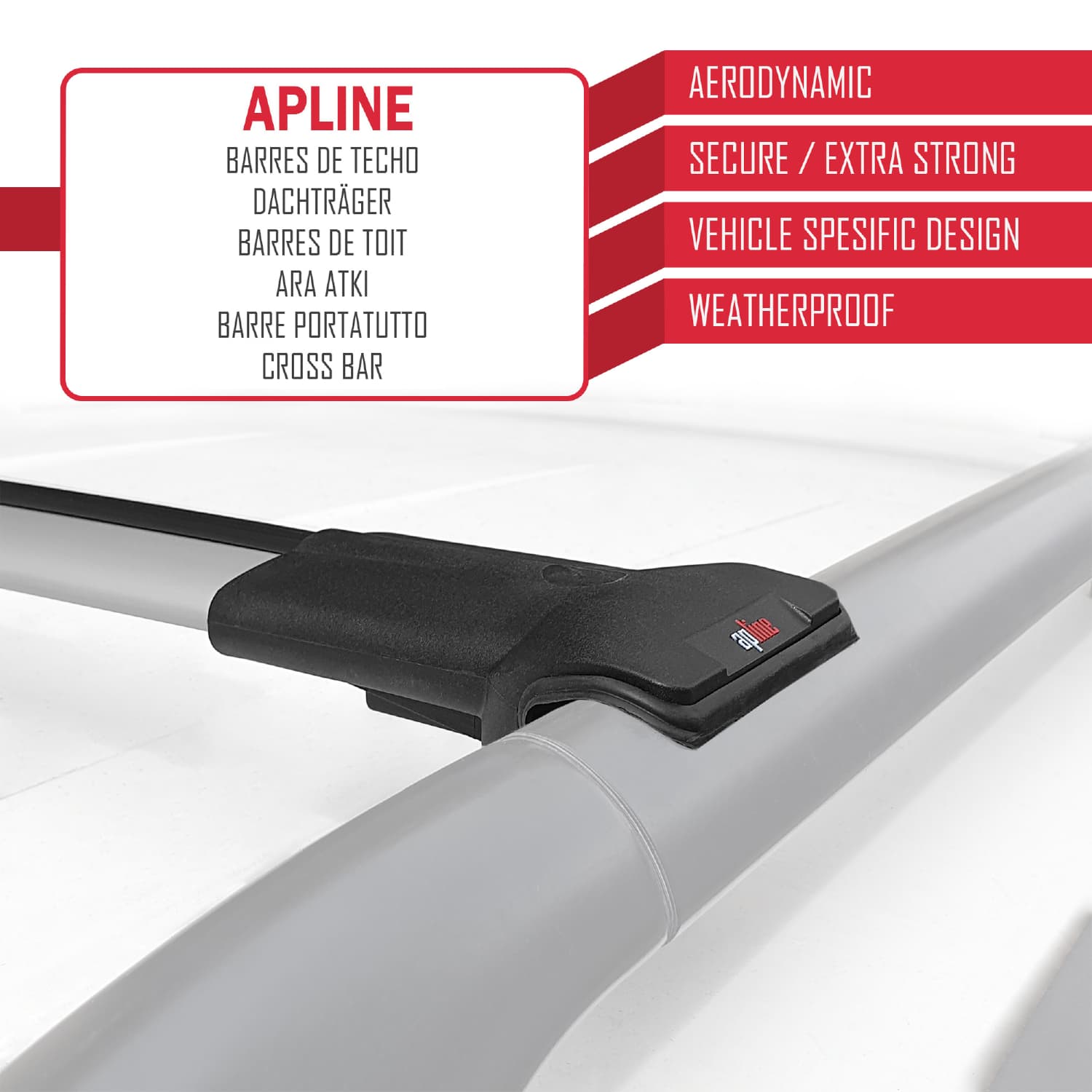 Compatible avec Dacia Bigster 2025-2026 FLY Model Barres de Toit Railing Porte-Bagages de Voiture Gris Aluminium 2 Barres