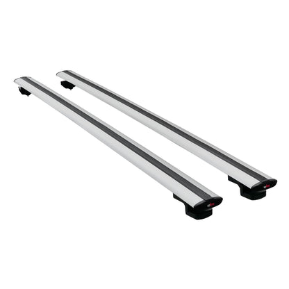 Compatible with Mercedes Viano 2 (W639) Post-Facelift 2010-2014 BASIC Model Car Roof Rack Cross Bar Grey Aluminium 2 Bars