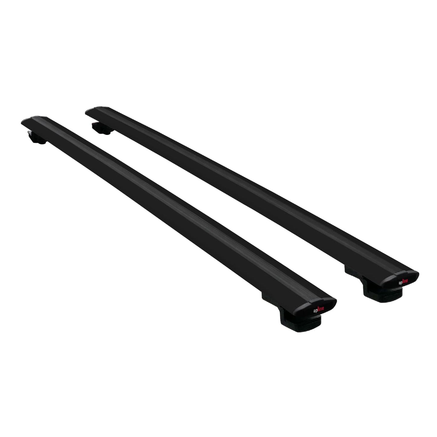 BASIC Model Dakdrager bagagedrager compatibel met Kia Sportage 2 (JE) 2004-2009 Spoorstaven Zwart Aluminium 2 Staven