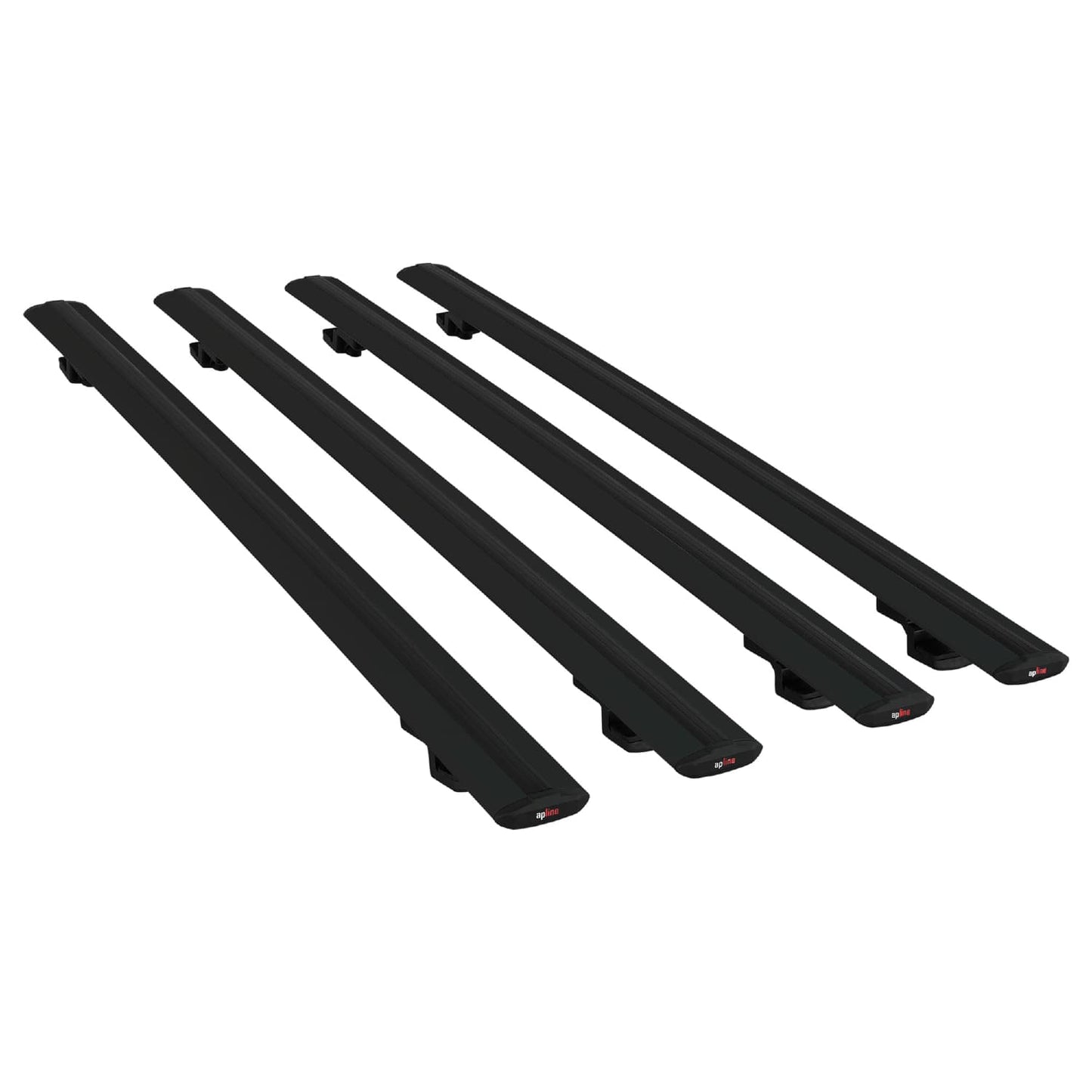 Compatible with Mercedes Viano 2 (W639) Pre-Facelift 2003-2010 BASIC Model Car Roof Rack Cross Bar Black Aluminium 4 Bars
