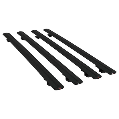 Compatible with Mercedes Viano 2 (W639) Pre-Facelift 2003-2010 BASIC Model Car Roof Rack Cross Bar Black Aluminium 4 Bars
