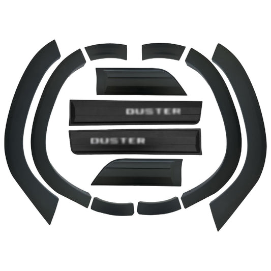 Compatible avec Dacia Duster 2018-2024 Fender Protecteur de Passage de roue pare-chocs Garde-boue et protection laterale Protection de la carrosserie voiture Kit NOİR