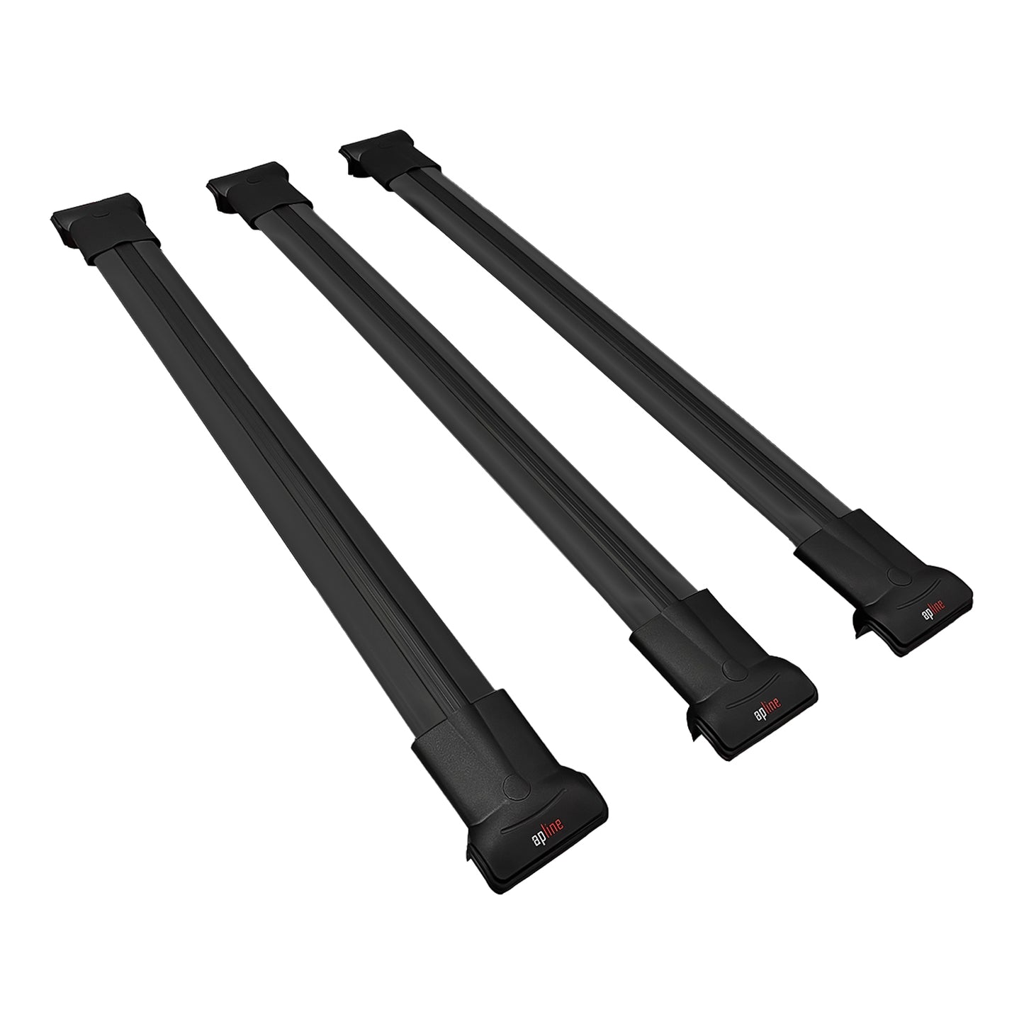 Compatible avec Ford Edge 2007-2014 FLY Model Barres de Toit Railing Porte-Bagages de Voiture Noir Aluminium 3 Barres